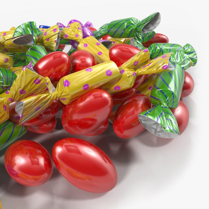 Colorful Candy Pile 3D model