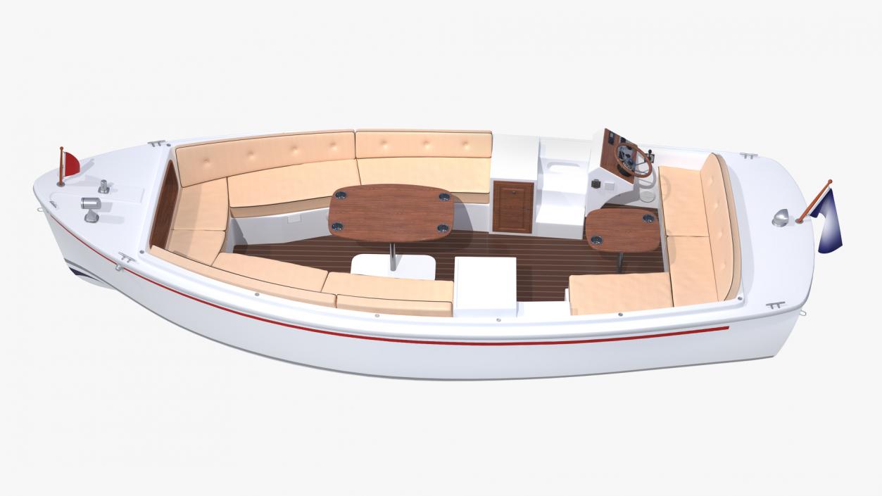 3D Pleasure Boat model
