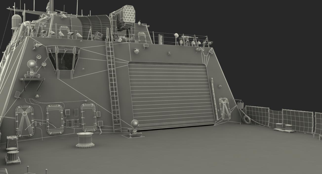 3D LCS-1 USS Freedom Littoral Combat Lead Ship model