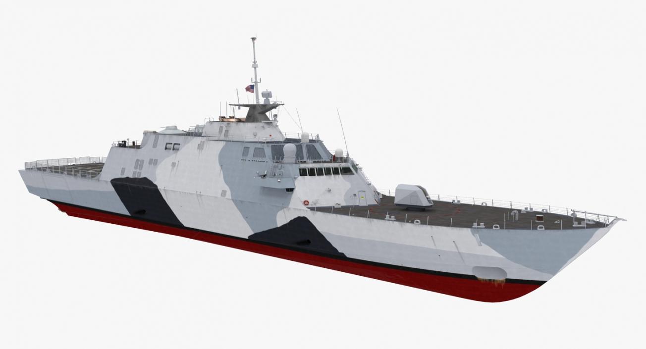 3D LCS-1 USS Freedom Littoral Combat Lead Ship model