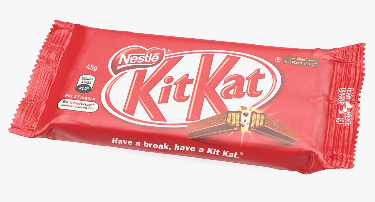 3D model KitKat Chocolate Bar