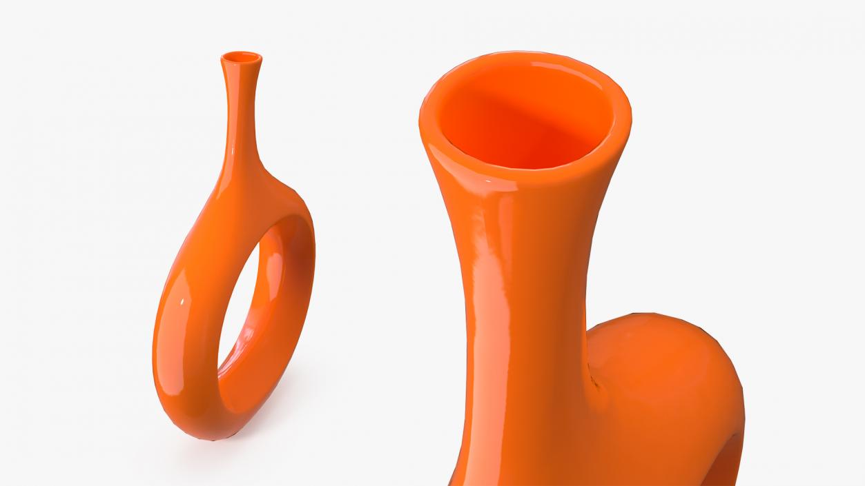 3D Decor Tabletop Hollowed Vases Set model