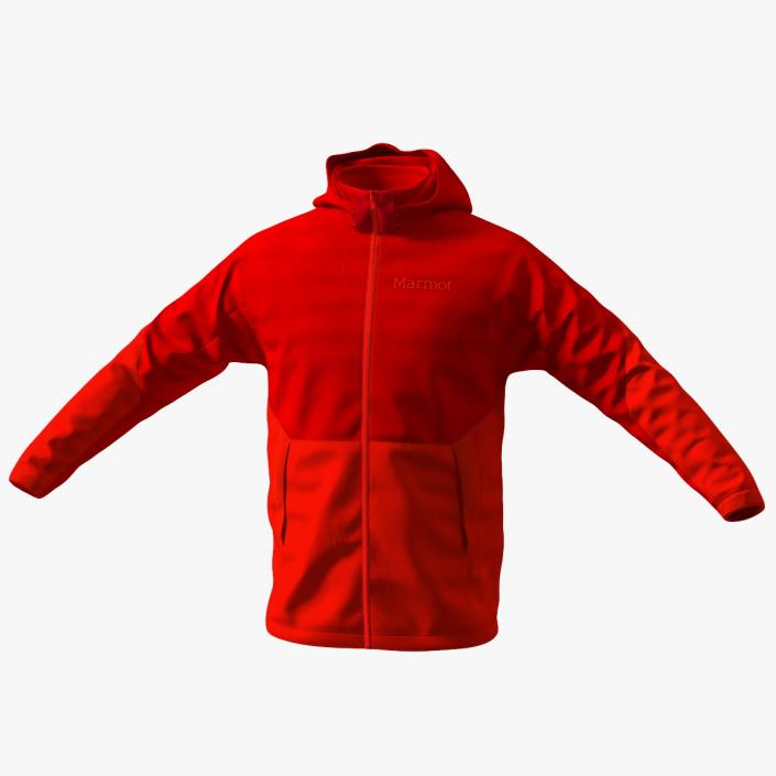 3D Winter Sport Jacket Red model