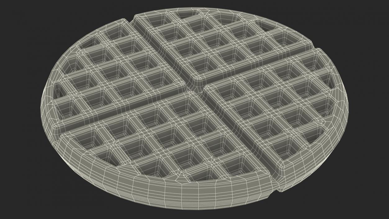 Round Waffle 3D