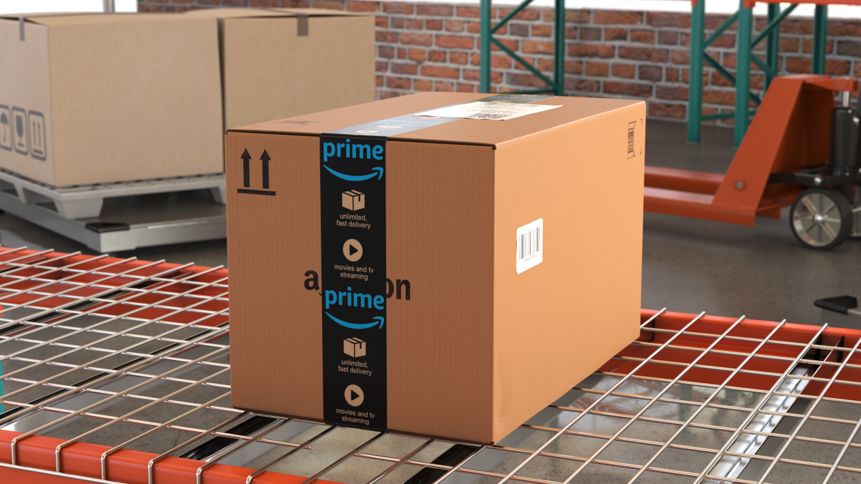 Amazon Parcels Box 41x26x26 3D