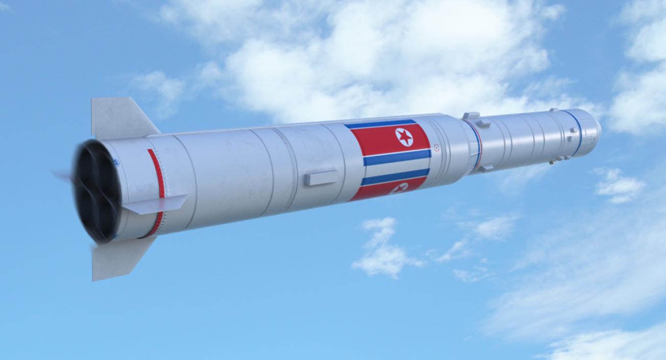 3D model No dong A North Korean Missile