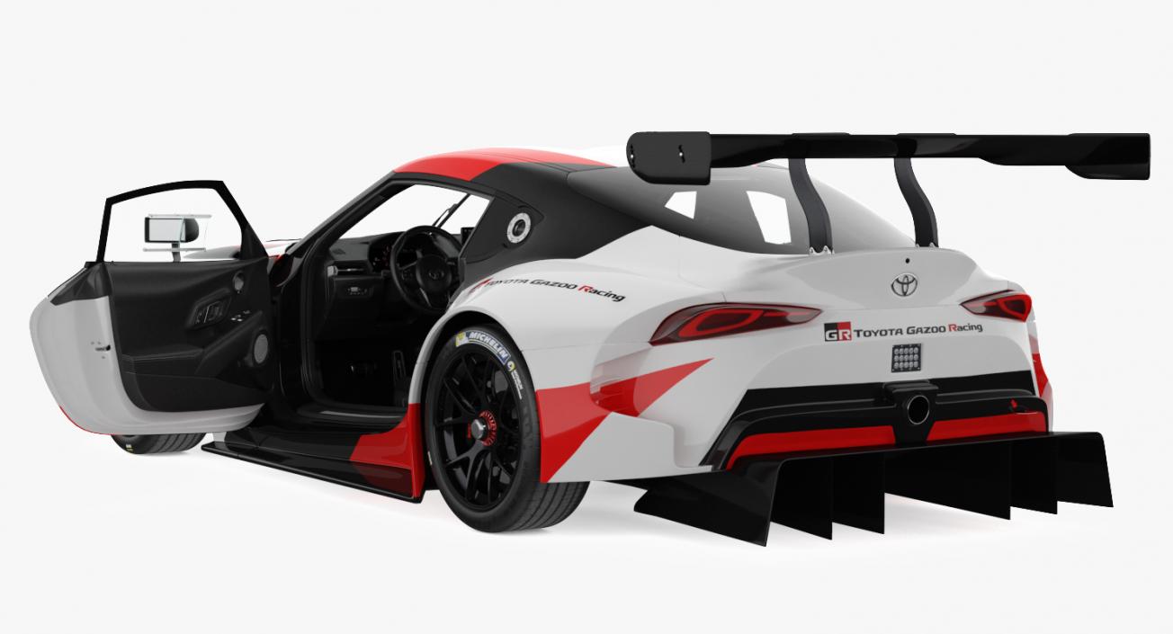 Toyota Supra GR Racing Concept Rigged 3D