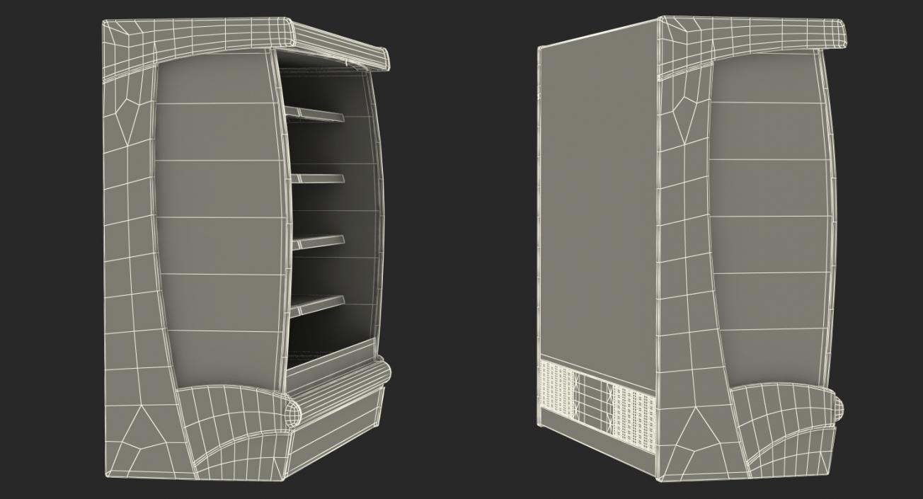 Wall Site Multideck Refrigerator 3D