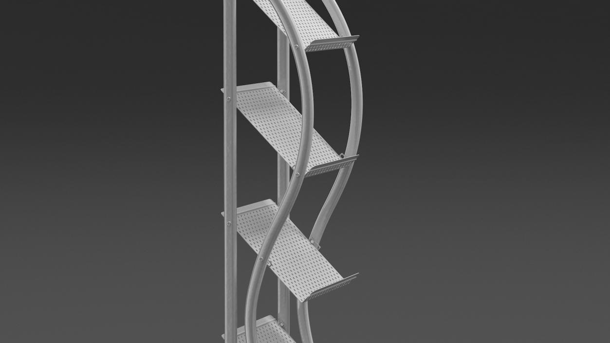 3D model Mockup Magazine Rack Aluminium