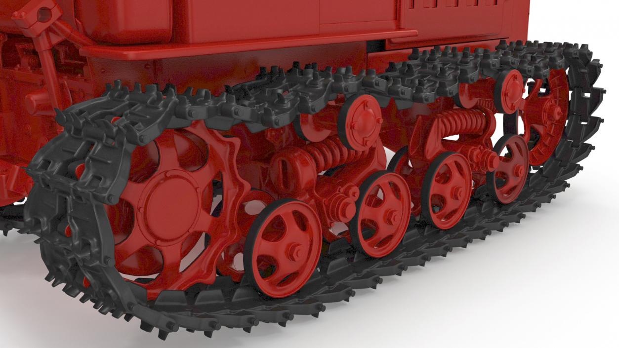Soviet Crawler Tractor DT54 3D