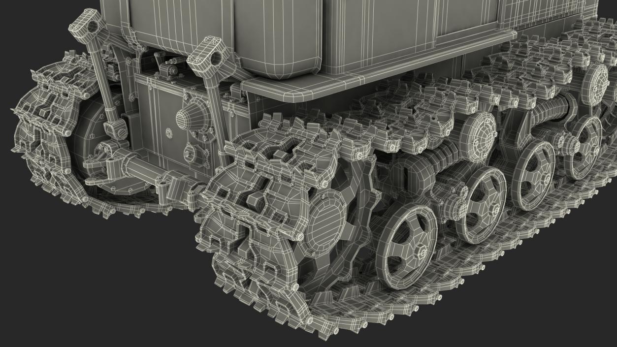 Soviet Crawler Tractor DT54 3D