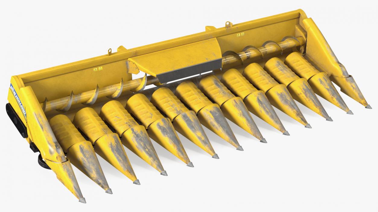 3D model New Holland Agriculture 980CR Corn Header 12 Rows Dirty