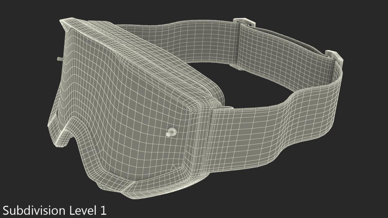 3D Motorcycle Goggles model