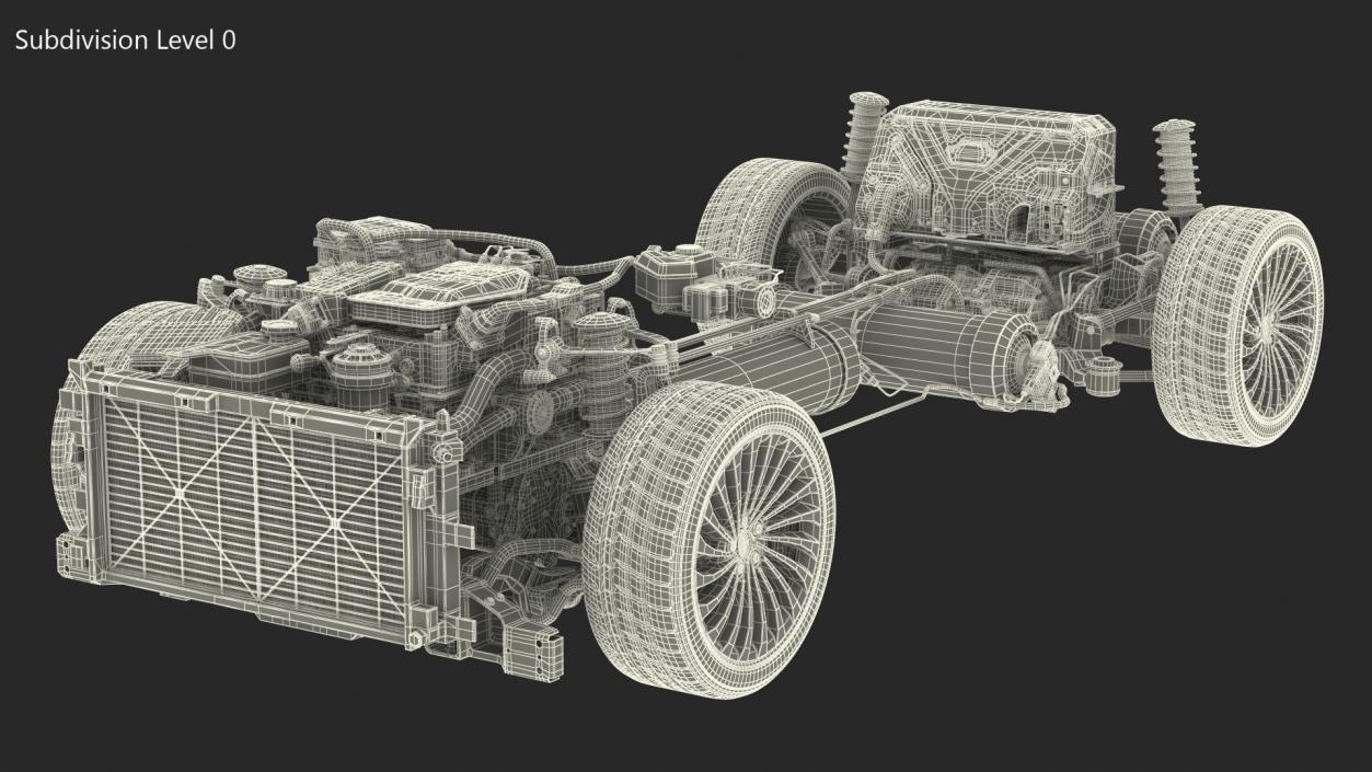3D model Hydrogen Car Chassis