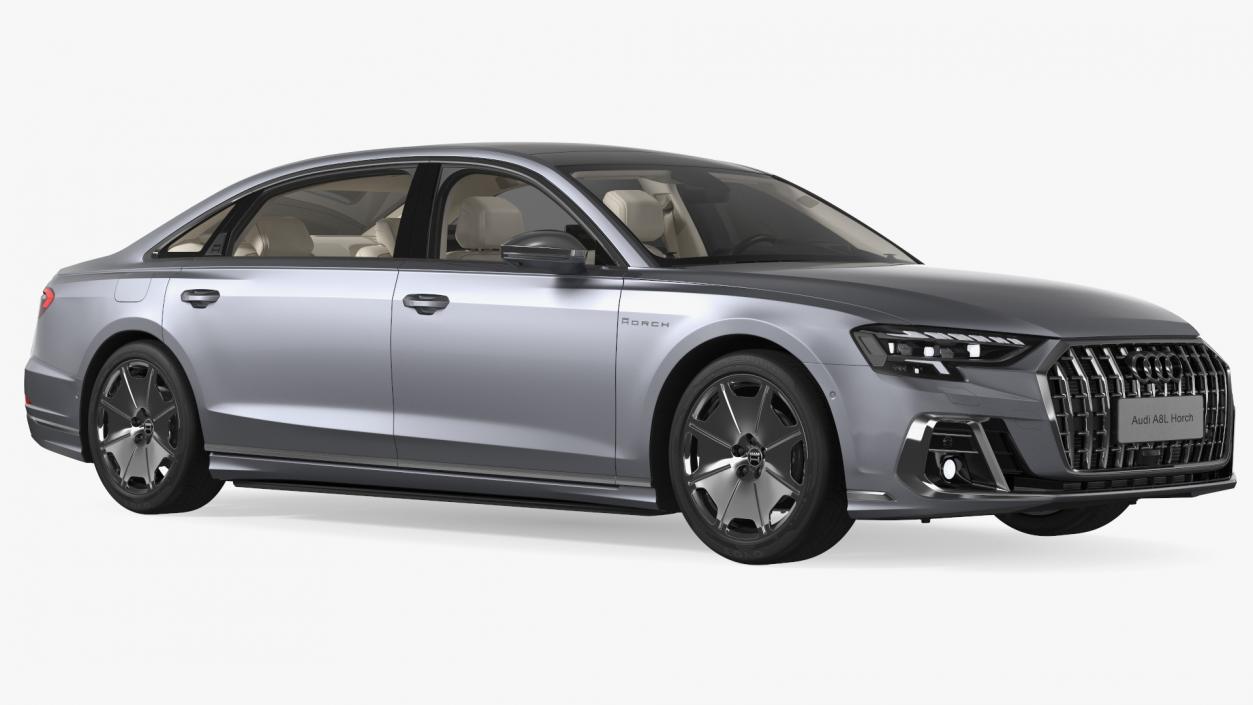 3D Audi A8L Horch Ultra Luxury Sedan Grey model