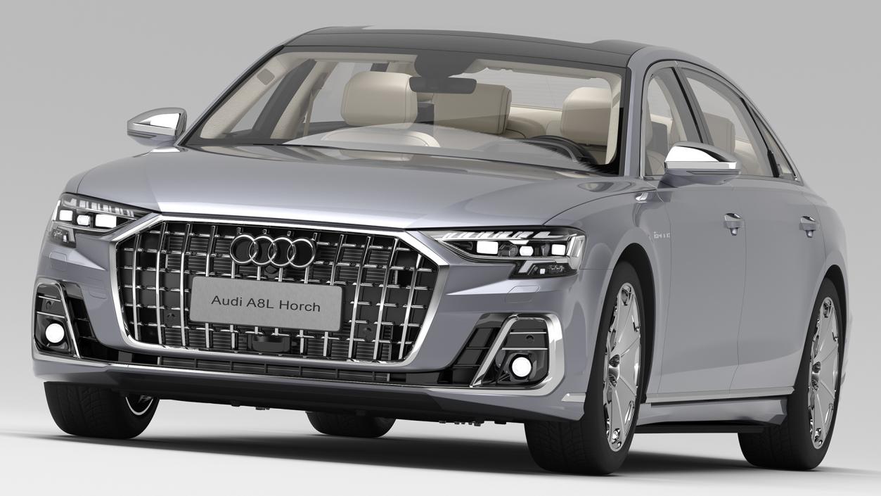 3D Audi A8L Horch Ultra Luxury Sedan Grey model