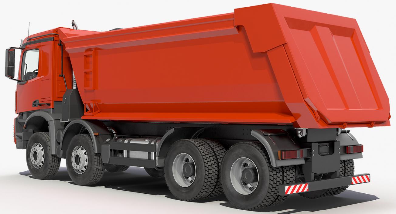3D model Heavy Utility Dump Truck 8X8 Rigged