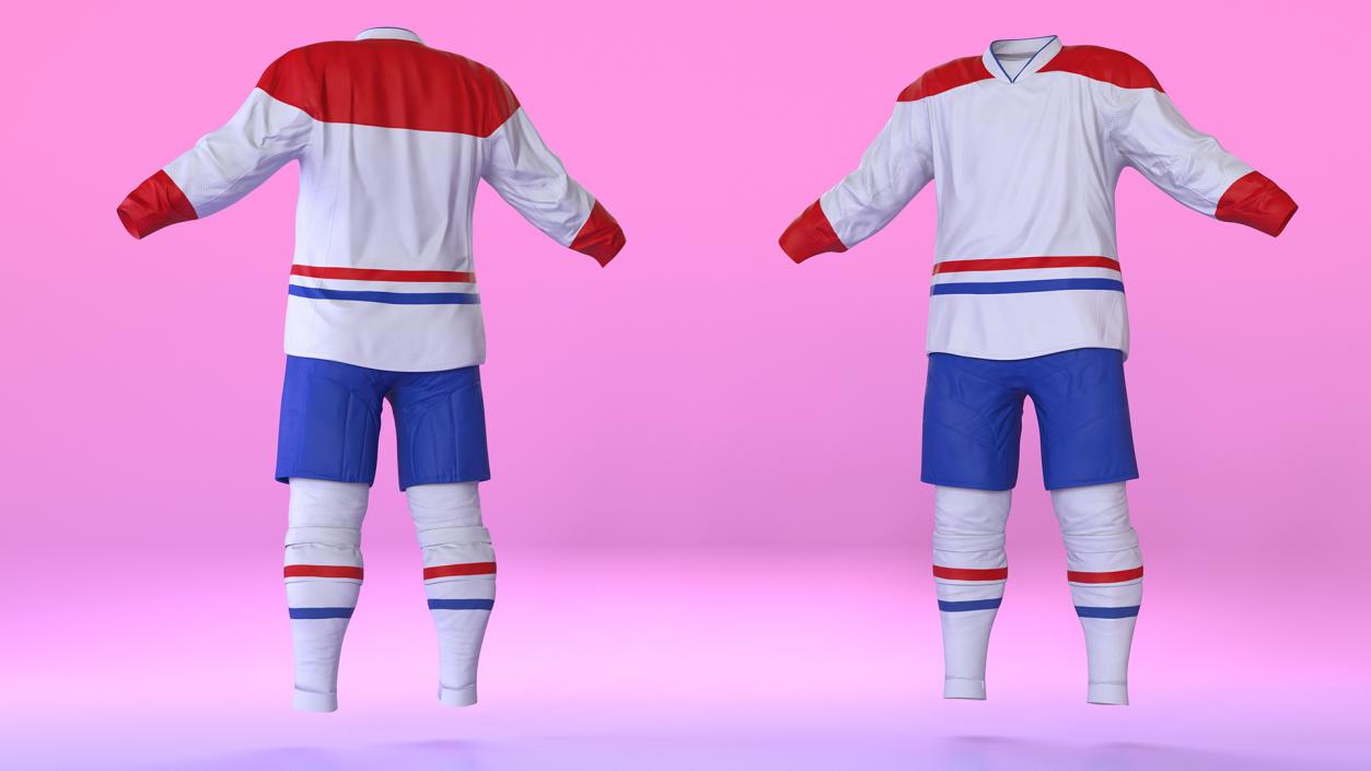 3D model Hockey Clothes White