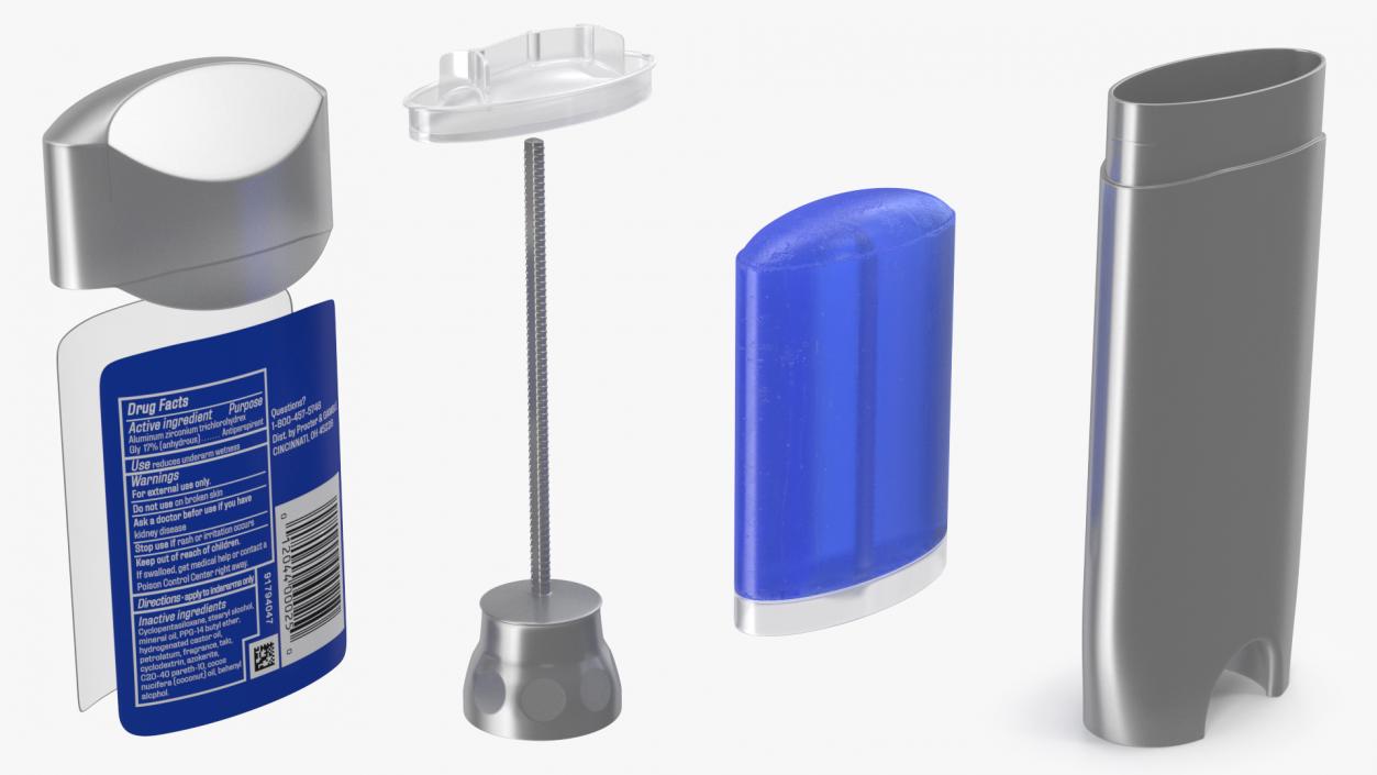 Solid Antiperspirant and Deodorant 3D model