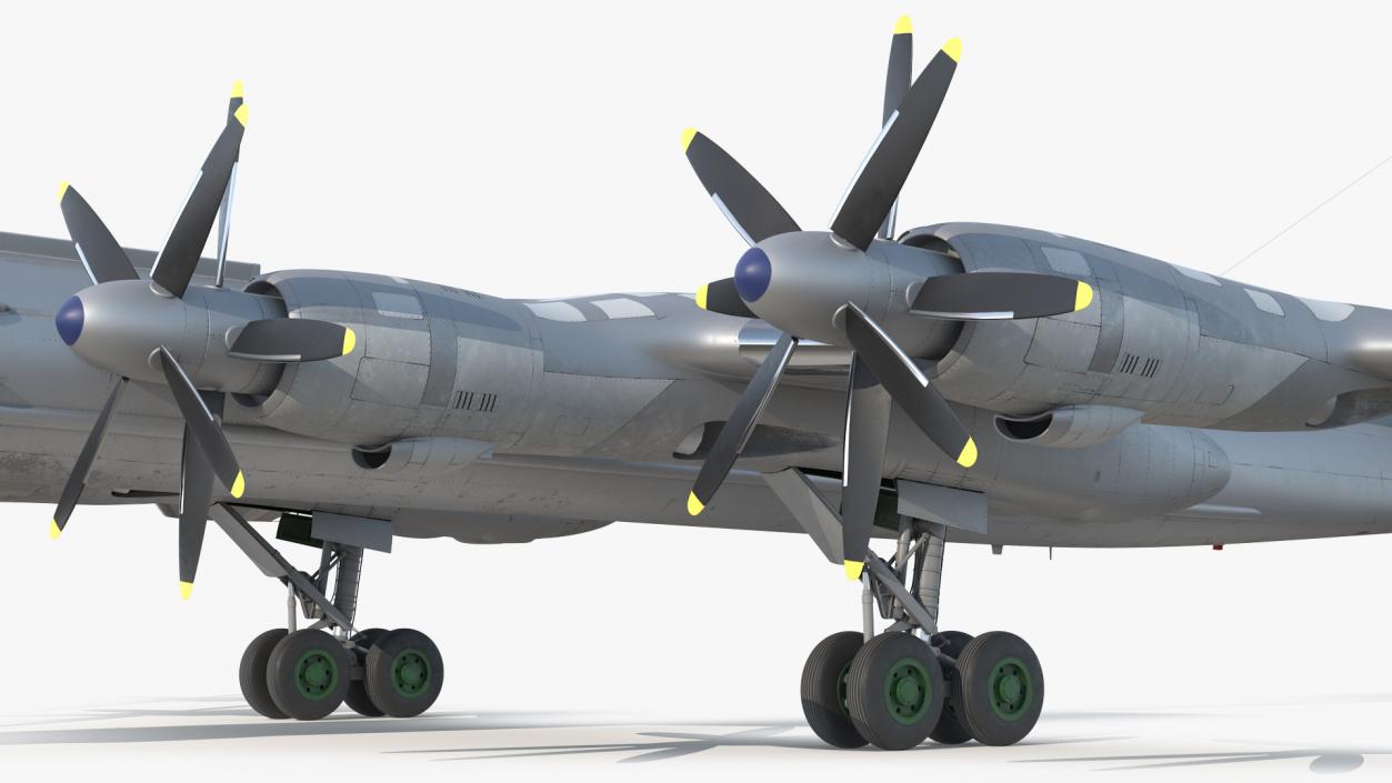 Strategic Missile Carrier Tu-95MC Bear Simple Interior 3D model