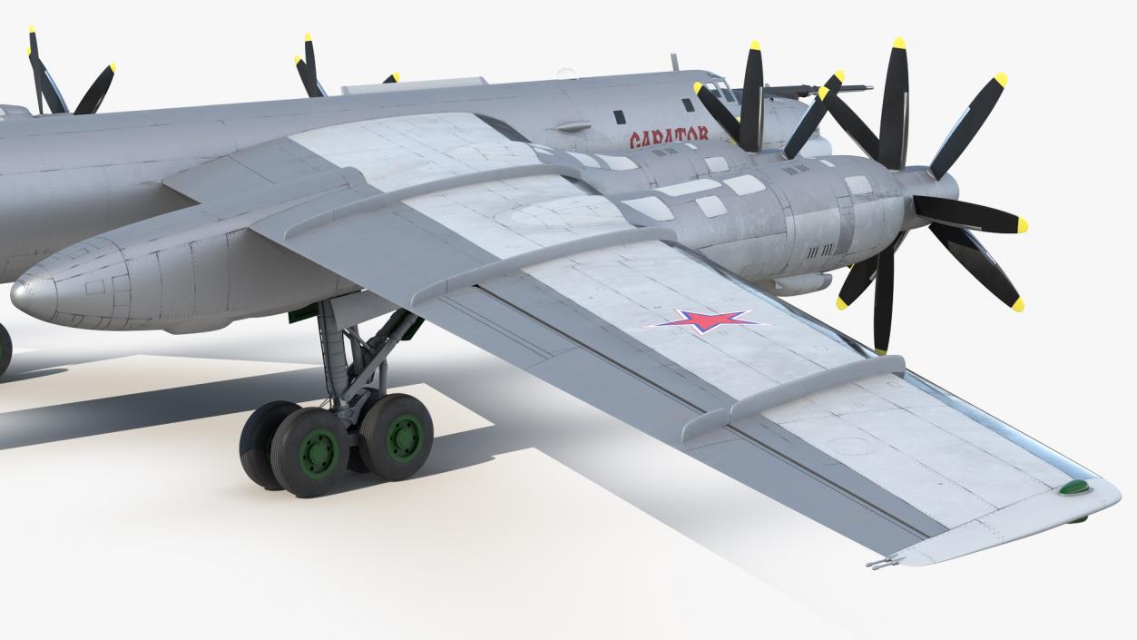 Strategic Missile Carrier Tu-95MC Bear Simple Interior 3D model