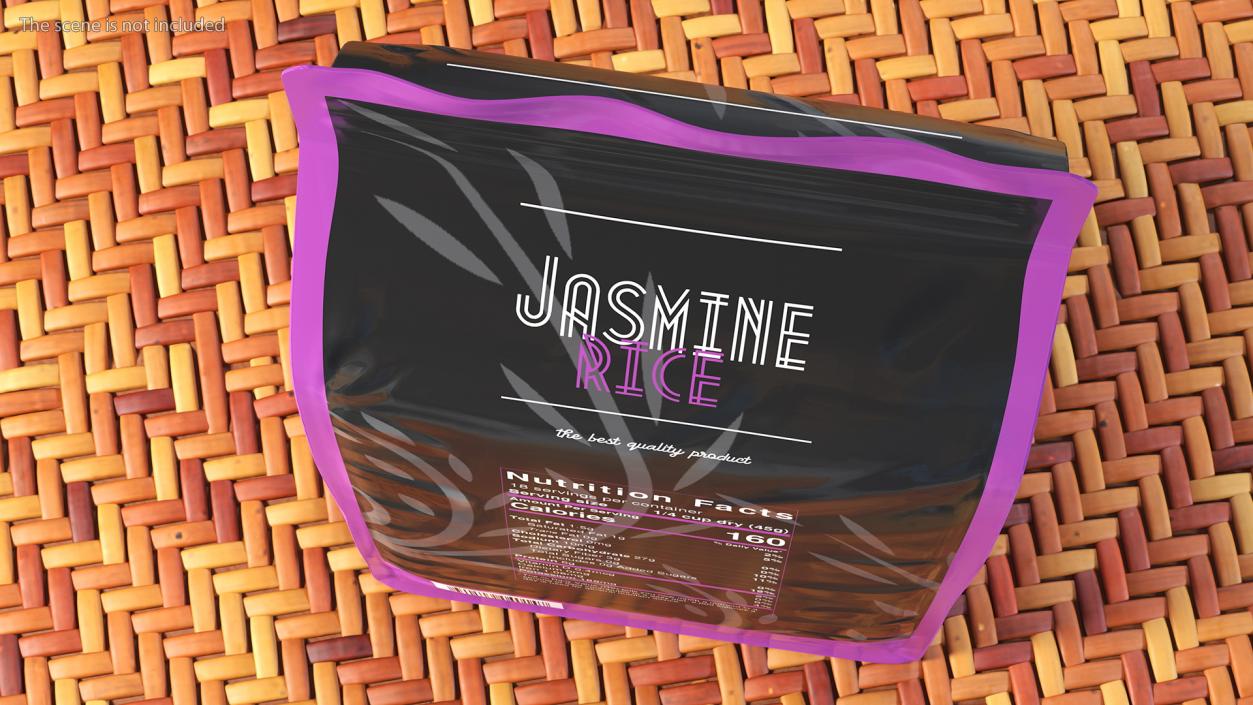3D model Jasmine Rice Package