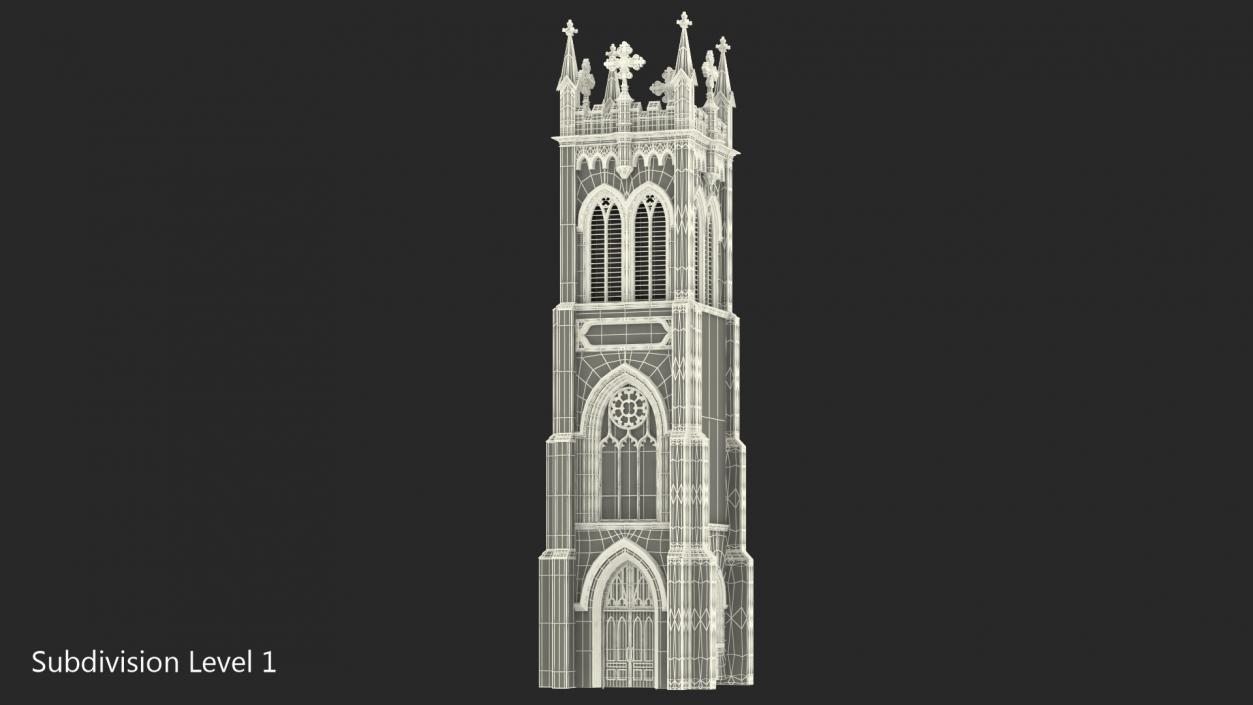 3D model Old Brick Tower