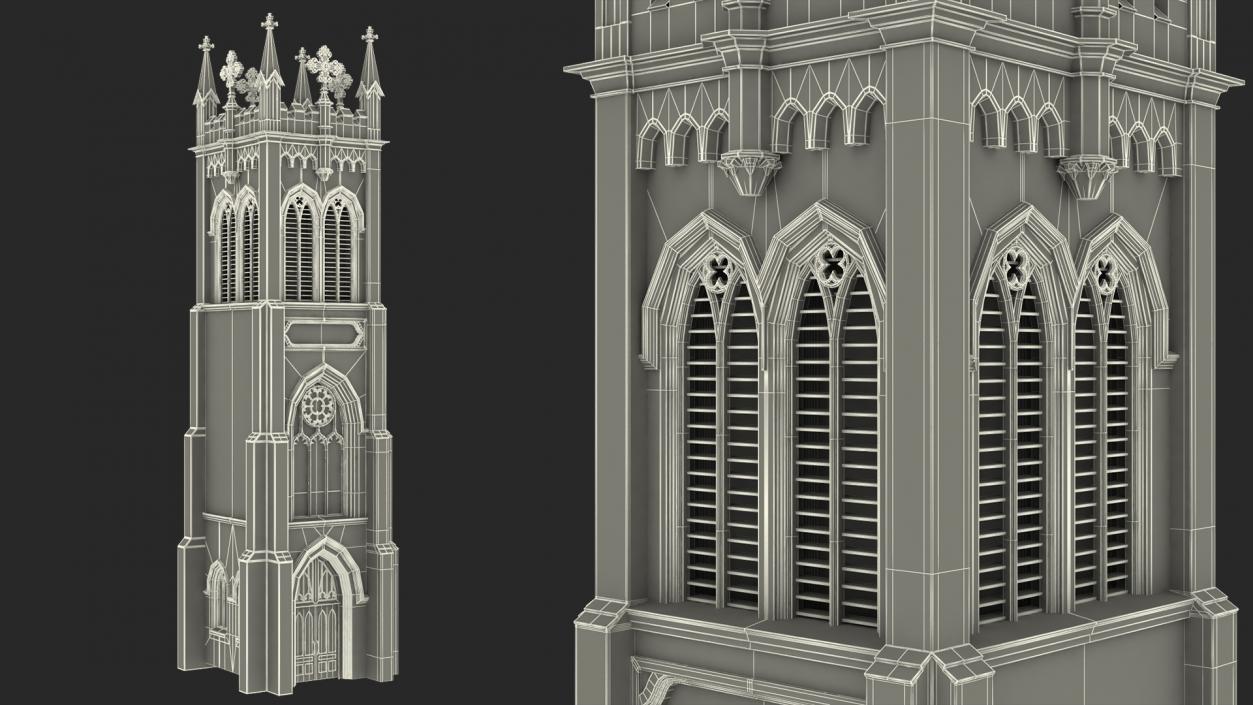 3D model Old Brick Tower