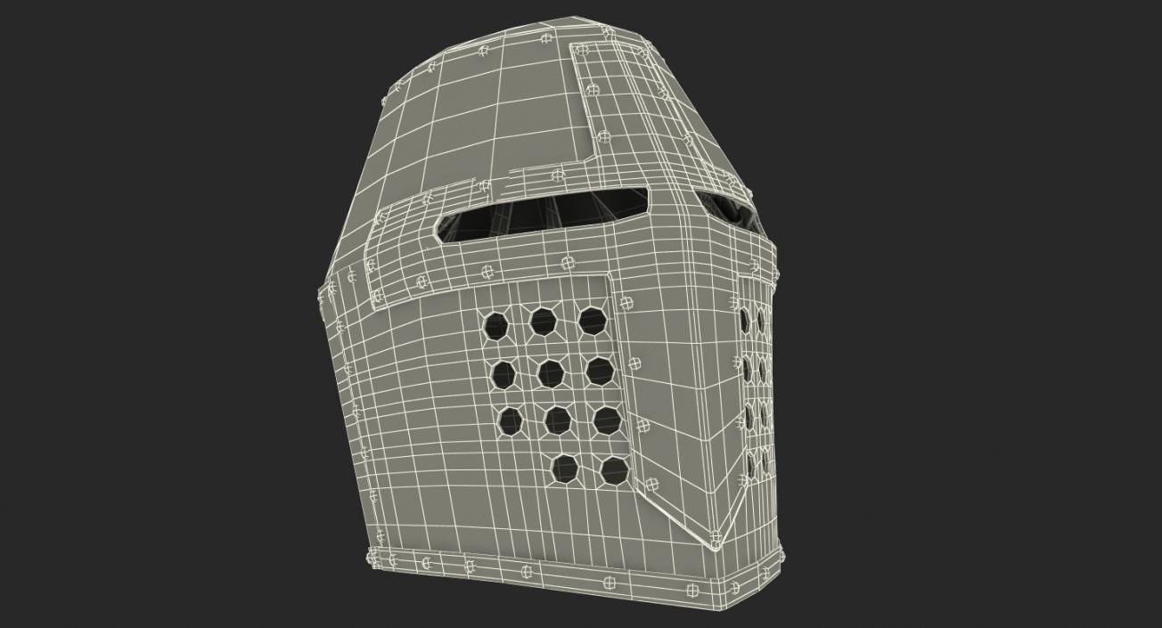 3D model Topfhelm Helmet