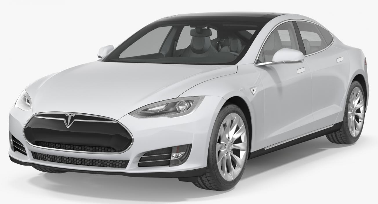 3D model Tesla Model S 100D 2015 Rigged