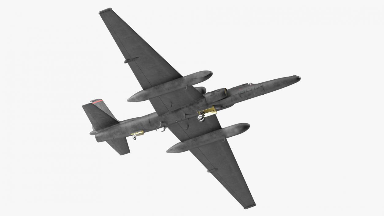 U2 Dragon Lady High Altitude Aircraft 3D