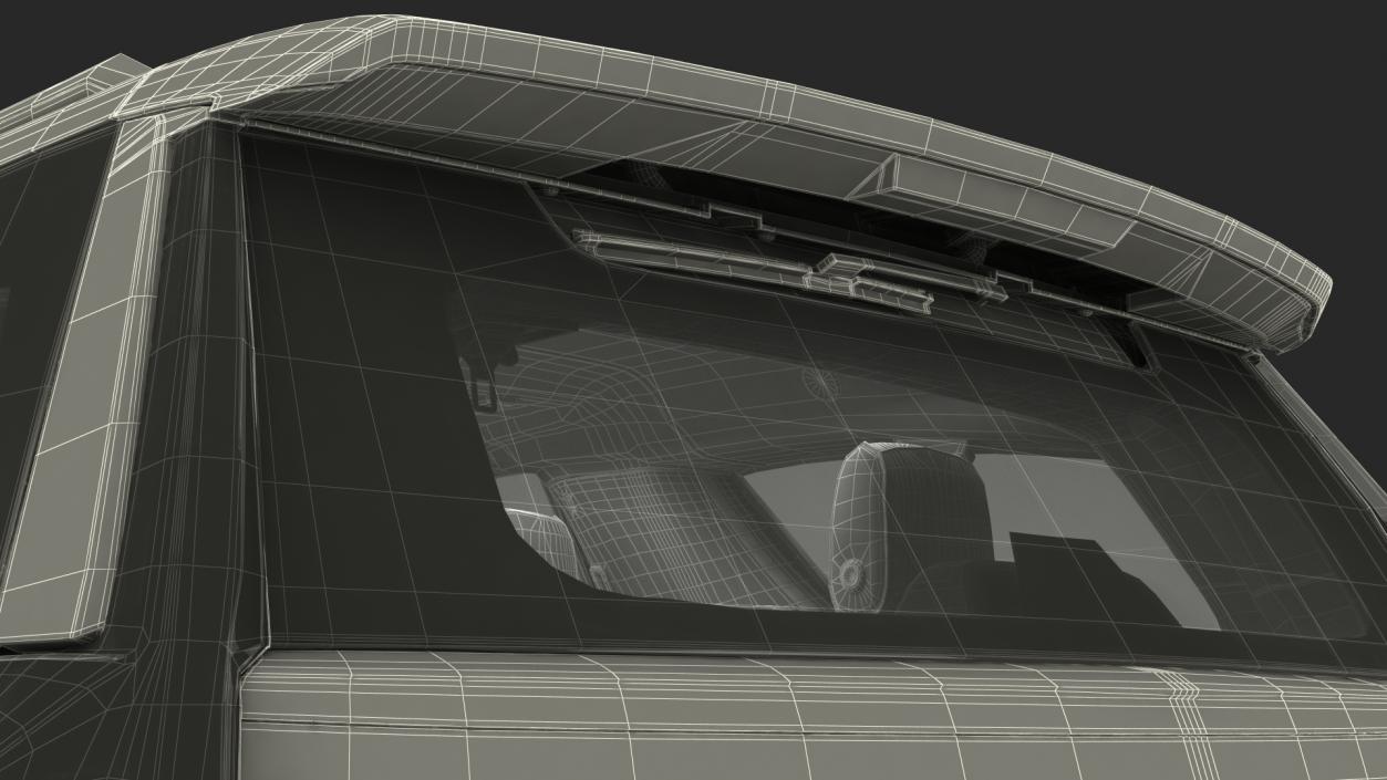 3D Luxury Large SUV Rigged model