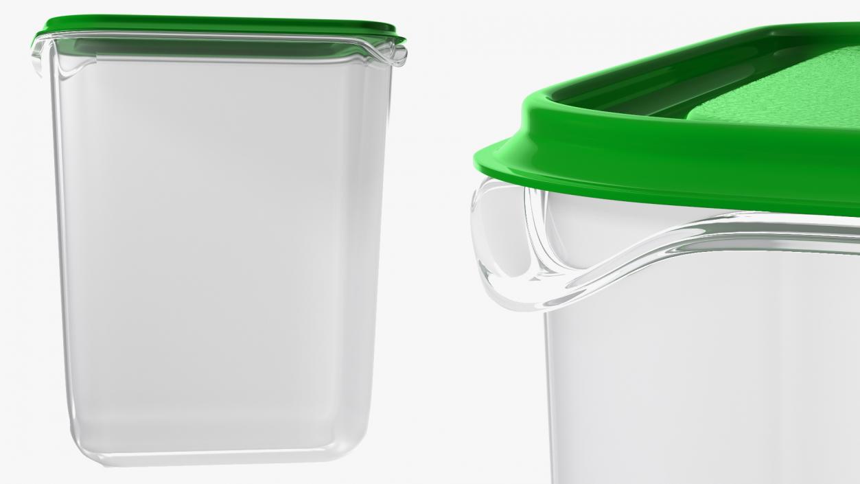 3D model Plastic Food Storage Containers Set