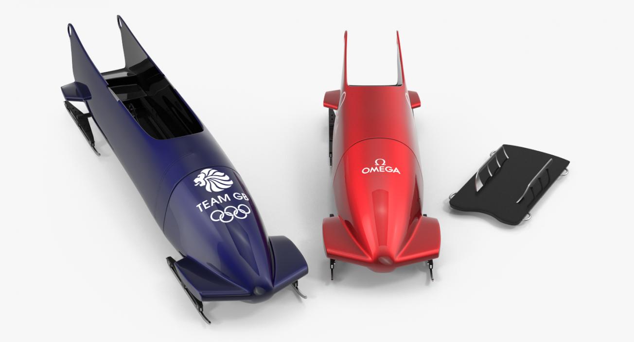 Olympic Sleds Collection 3D model