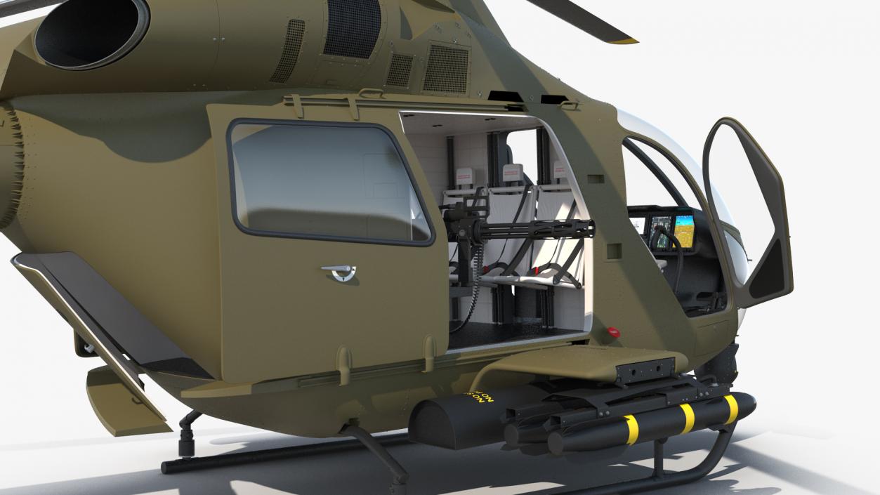 3D Attack Helicopter Rigged for Maya model