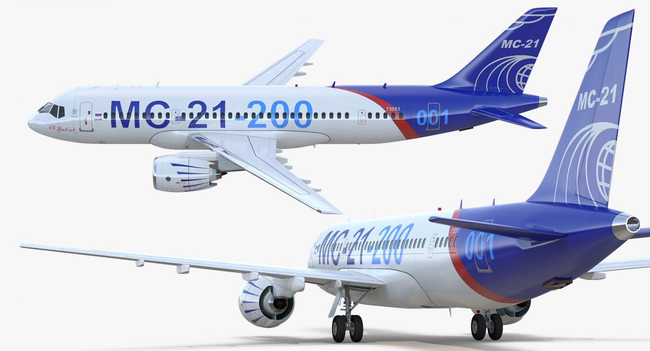 3D Twinjet Airliner MC 21-200