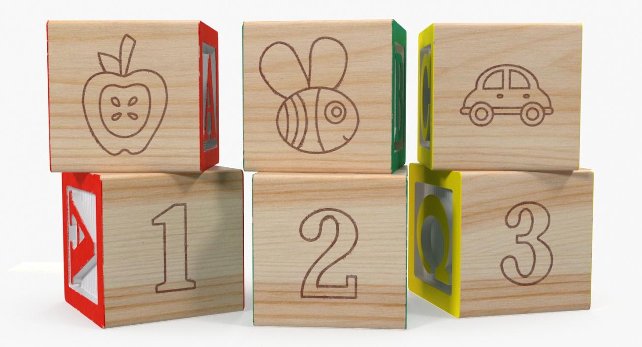 ABC Wooden Blocks 3D