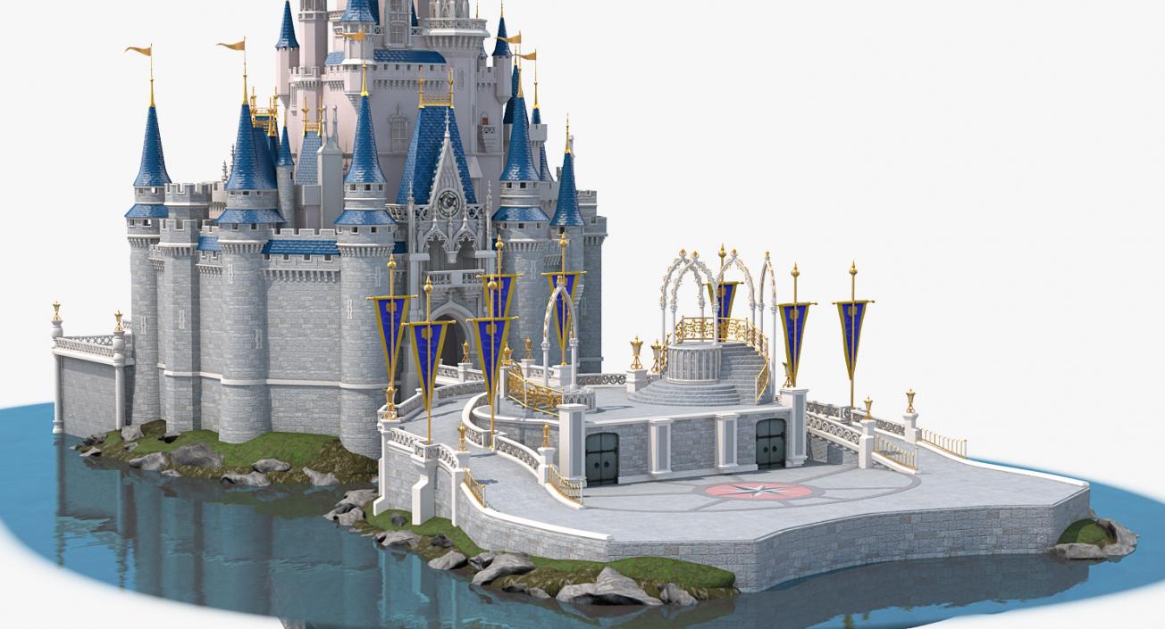 3D Disneyland Cinderella Castle model