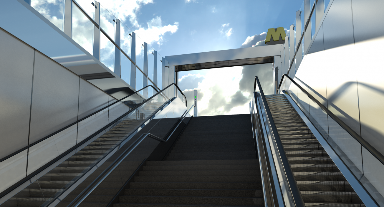 Wilhelminaplein Metro Station 3D model