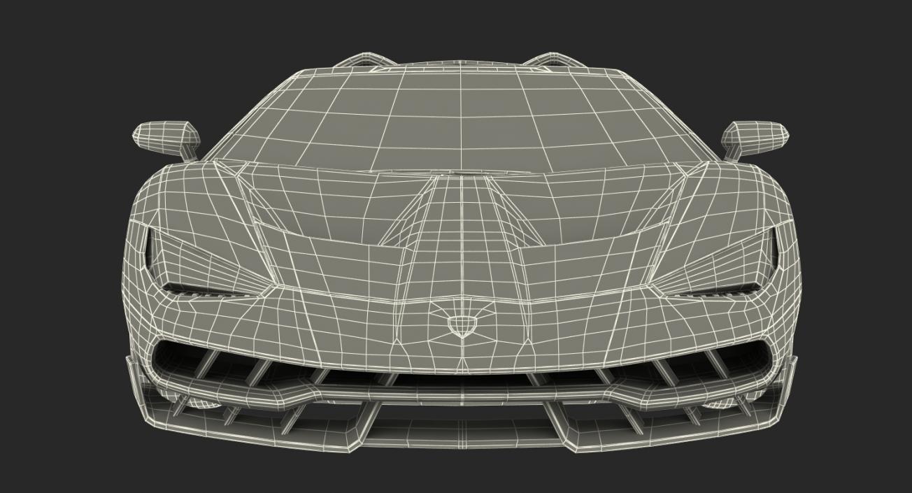 3D Lamborghini Centenario Roadster 2017