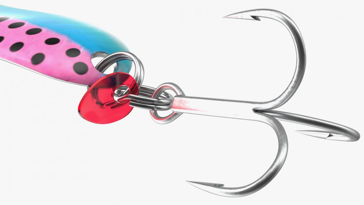 3D Rainbow Trout Trolling Spoon Lure model