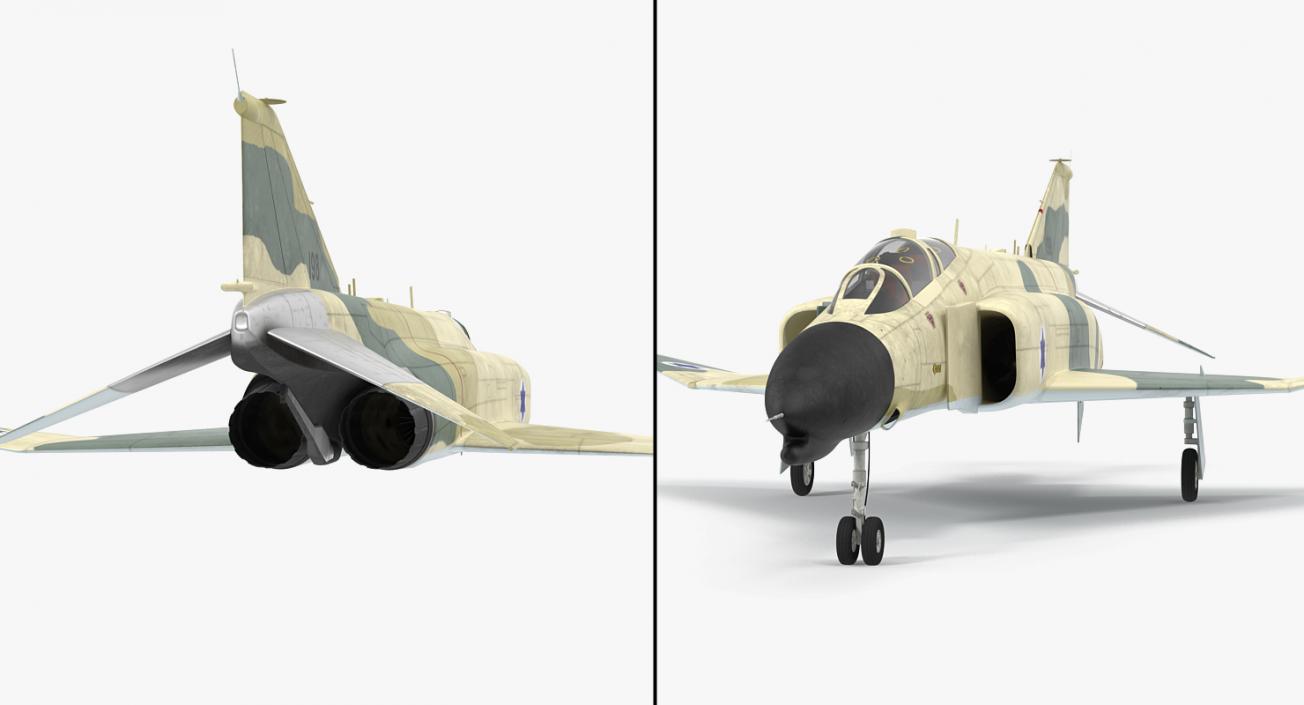 F-4E Kurnass Israeli Air Force 2 3D