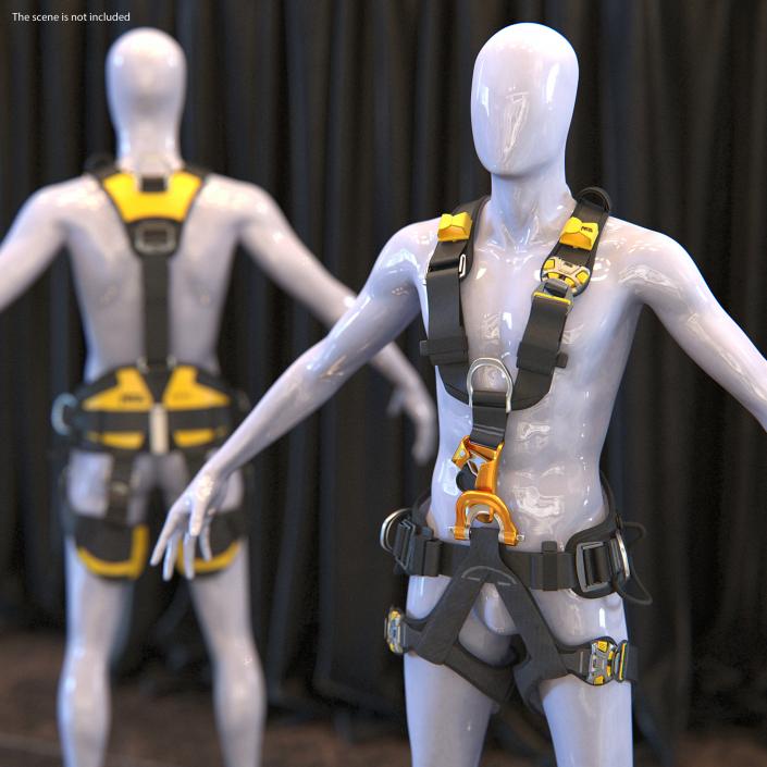 3D Petzl Astro Bod Fast Full Body Harness model