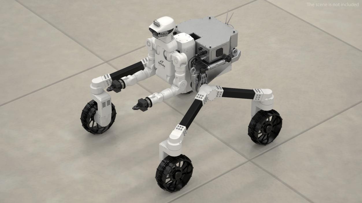 GITAI R1 Lunar Robotic Rover Rigged for Maya 3D model