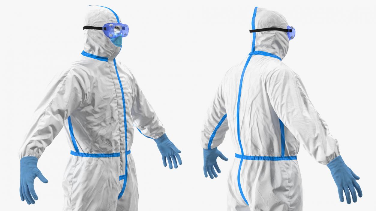 3D model Disposable Isolation Suit