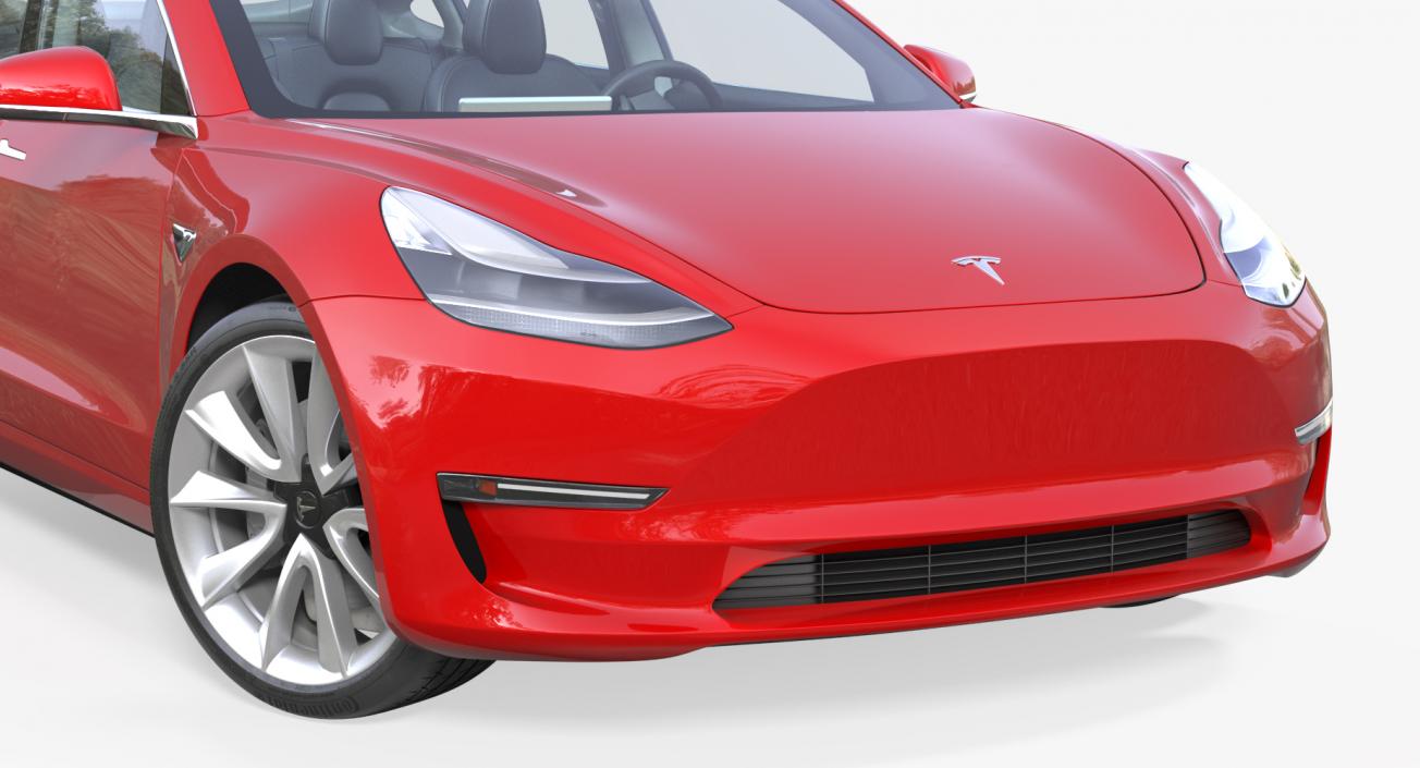 3D model Tesla Model 3 Rigged