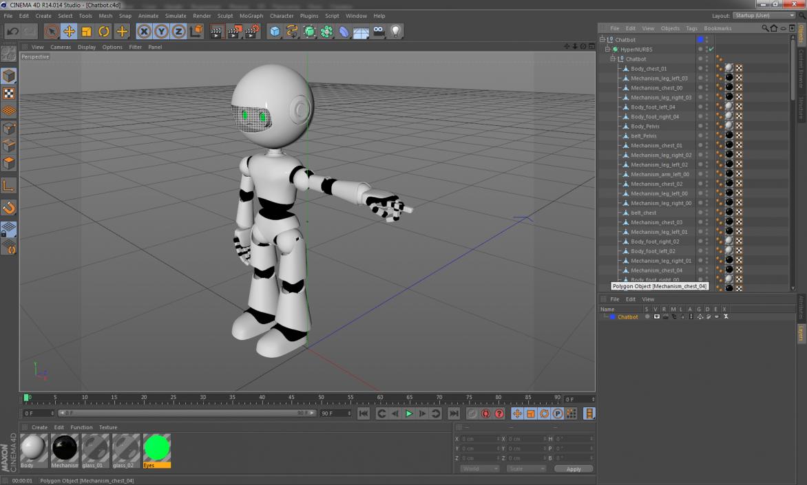 Chatbot 3D model