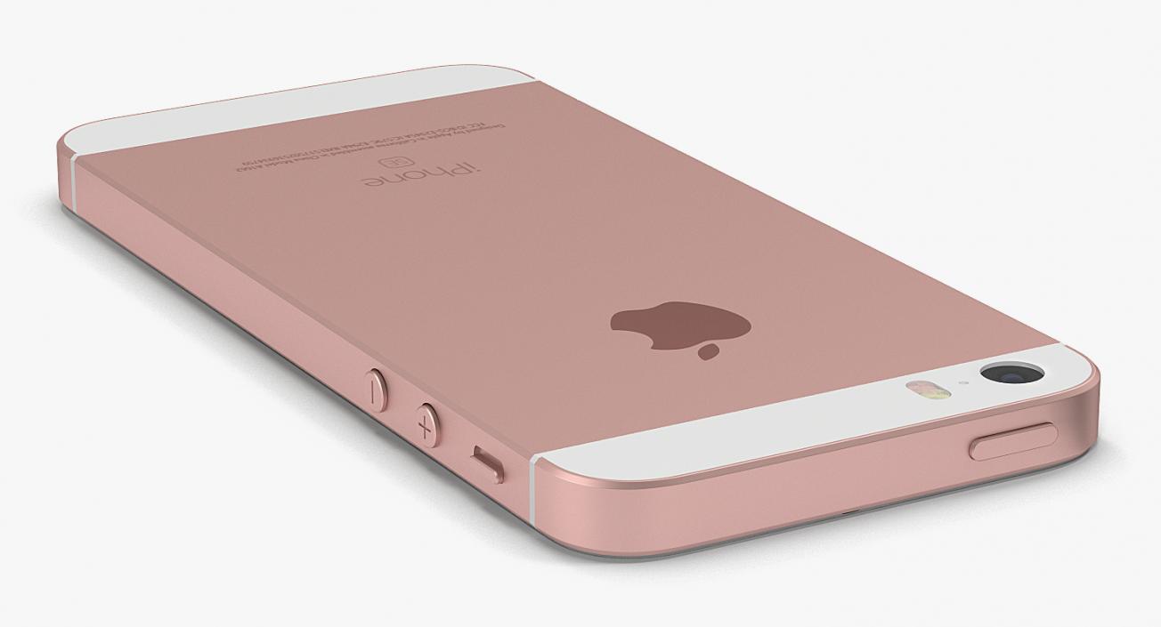 iPhone SE Rose Gold 3D model