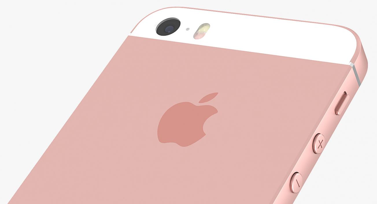 iPhone SE Rose Gold 3D model