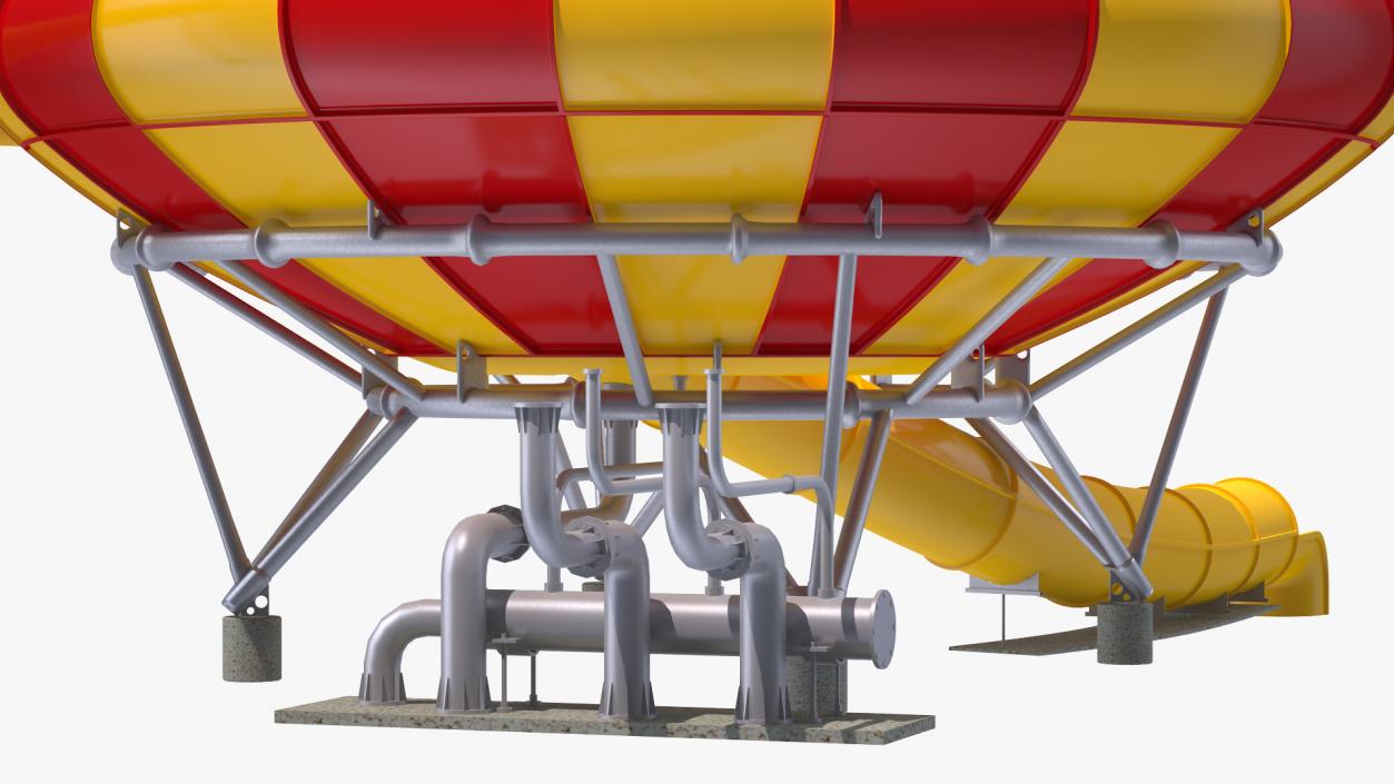 3D Water Slide Funnel model